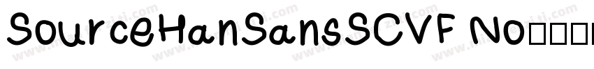 SourceHanSansSCVF No字体转换